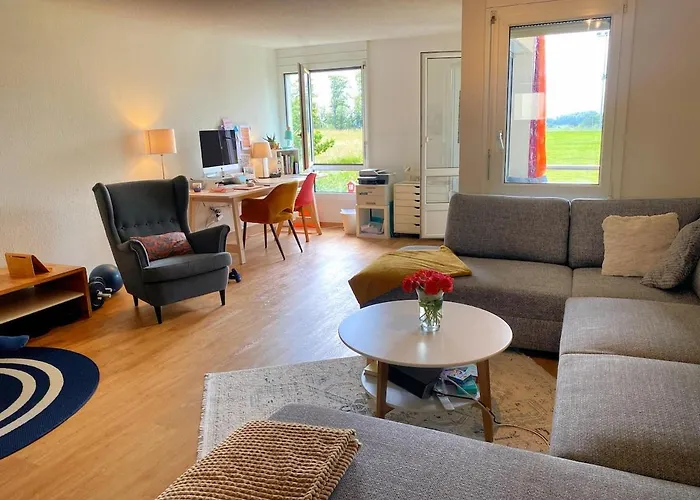 Apartment 2 Rooms, Balcony With View & Parking Indoor Epalinges